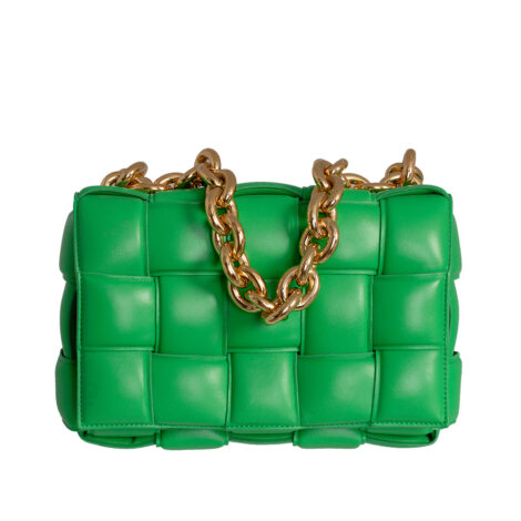 Bottega Veneta Bolso Chain Cassete Verde