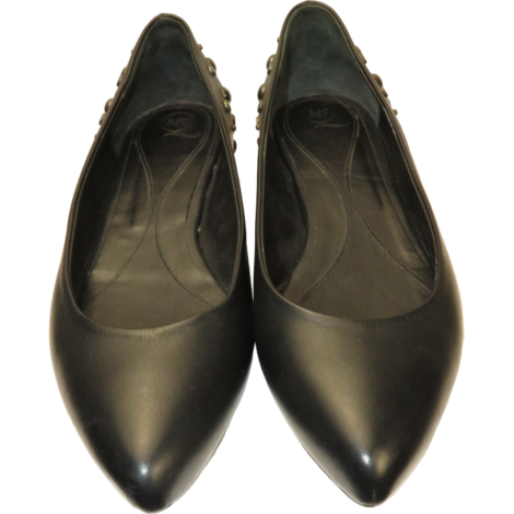 McQ Alexander McQueen Bailarina Tachuelas Piel Negro
