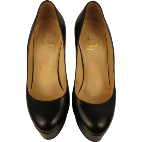 Christian Louboutin Bianca Piel Negro Plataforma