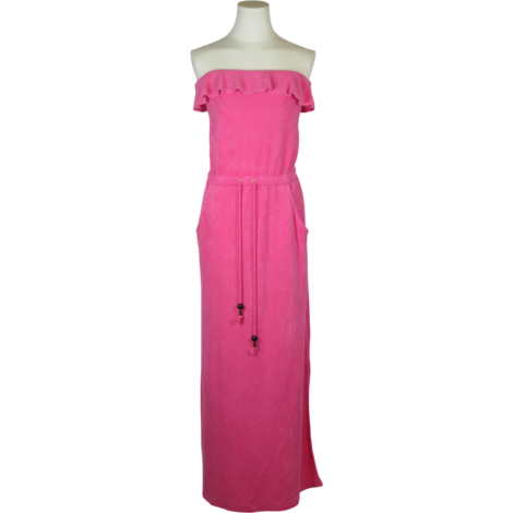 Juicy Couture Vestido Recto Toalla Rosa Fucsia S