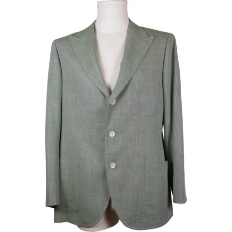 Manuel Calvo de Mora Sastrería Lino Verde Sage Blazer